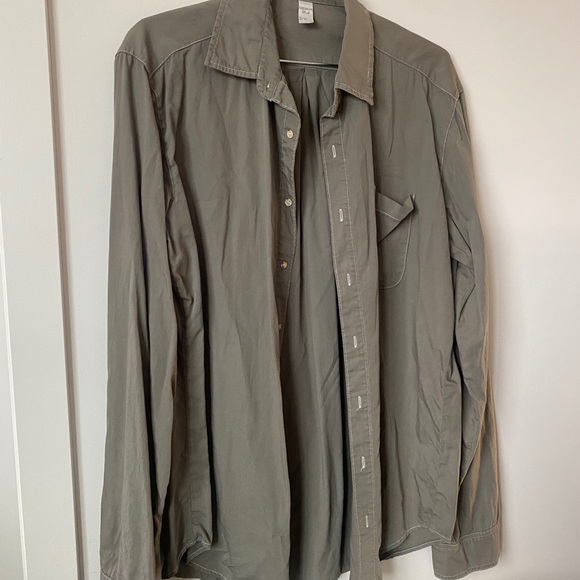 American Apparel Denim Button Up LS - Picture 3 of 5